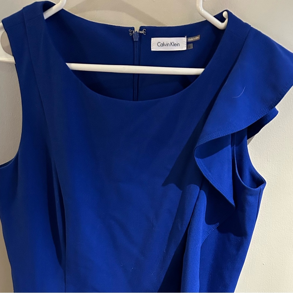 Calvin Klein royal blue midi dress
